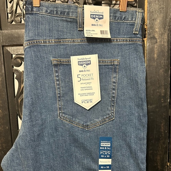 Saddlebred Jeans Saddlebred Denim Big Tall 5 Pocket Relaxed Fit